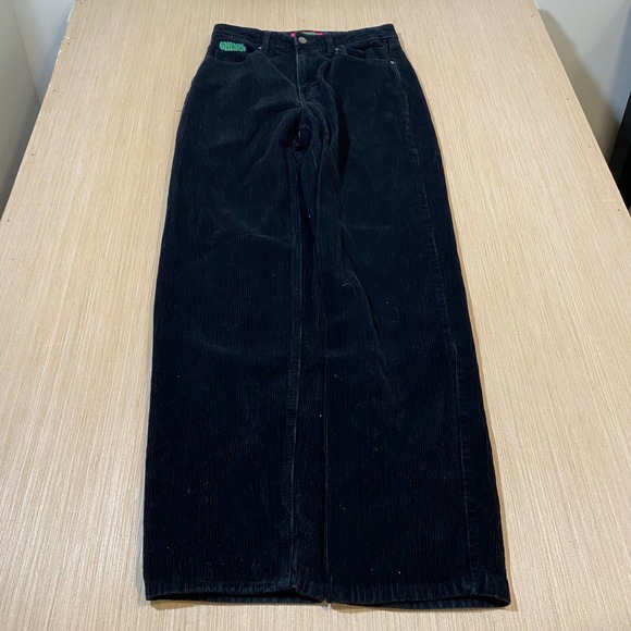 Empyre Denim - Empyre Black Corduroy Wide Leg Baggy Pants Women Size 4 Skate Streetwear Y2K